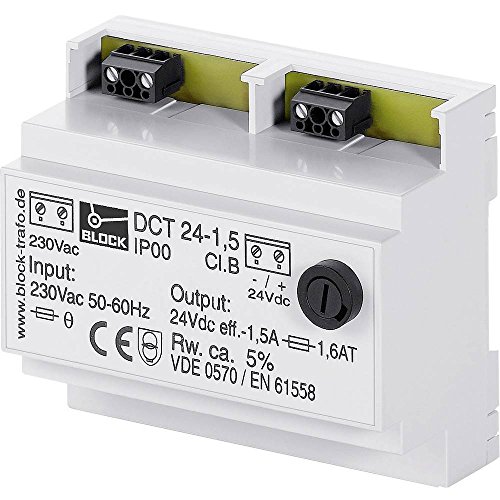 Block DCT 24-2,5 Ungeregelte Gleichstromversorgung 24 V/DC 2.5A 60W 1 x von Block