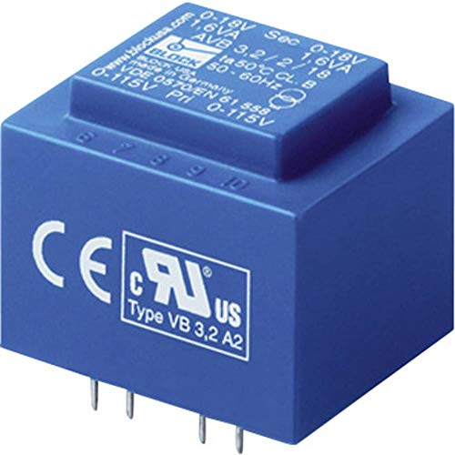 Block AVB 2,3/2/15 Printtransformator 2 x 115 V 2 x 15 V/AC 2.30 VA 76 mA von Block