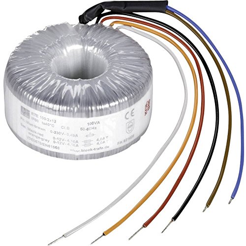 Block RTE 80/2x12 O-Ring Trafo 80VA 3.33A von Block