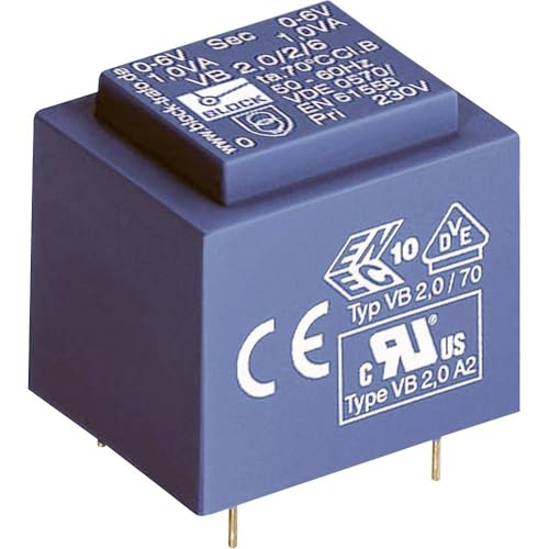 Block VB 0,35/1/6 Printtransformator 1 x 230V 1 x 6 V/AC 0.35 VA 58mA von Block