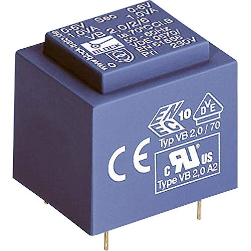 Block VB 2,8/1/6 Transformator für Leiterplatten 1 x 230 V 1 x 6 V/AC 2.80 VA 466 mA von Block