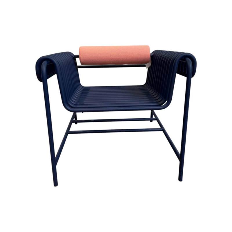 Armlehnstuhl 22 24 Gestell Gebogenes Stahlrohr Kobaltblau Blau Pulverbeschichtet... von Blockbau