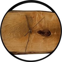 Birke Wanduhr 30cm Einzelstück von BlockholzSchmiede