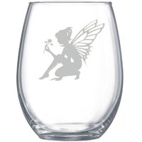 Fee Geätztes Glas Personalisiertes Trinkgeschirr Geschenk von Blockislandarts