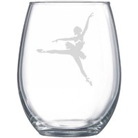 Geätztes Weinglas Für Balletttänzer Personalisiertes Stemless Glas Geätztes Weinglas Für Balletttänzer Personalisiertes Stemless Glas von Blockislandarts