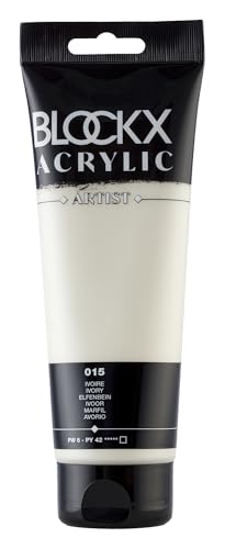 Blockx 61015BXC Acrylique Fine Opaque et Satinée - Ivoire PW6/PY42-250ml von Blockx