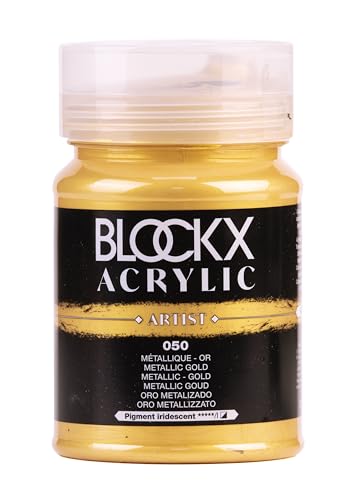 Blockx 65050BXC - ACRYLIQUE Métalique – Or – Pot 500ml von Blockx