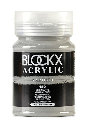 Blockx 65150BXC - ACRYLIQUE Gris neutre – Pot 500ml von Blockx