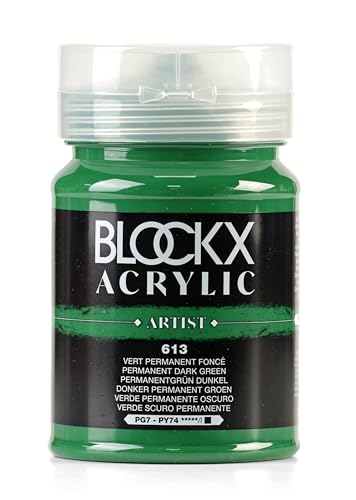 Blockx 65613BXC - ACRYLIQUE Vert permanent foncé – Pot 500ml von Blockx