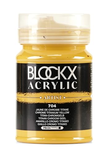 Blockx 65704BXC - ACRYLIQUE Jaune de chrome titane – Pot 500ml von Blockx