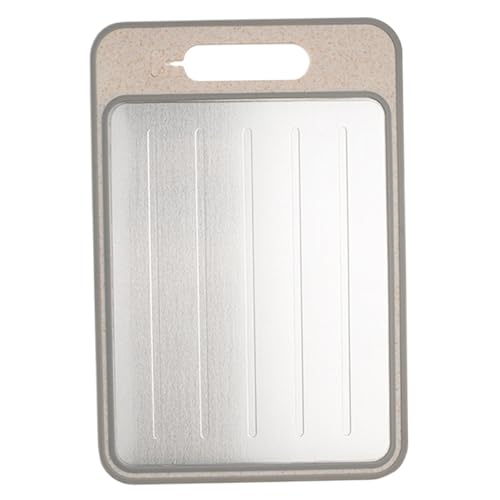 4 In 1 Defrosting -Board, 14,4 x 9,8 '' Abtrusting -Tablett -Schneidebrett mit Reifen, Spitzer, doppelseitiges Hackbett mit Rillendesign für geschnittenes, schnelles Auftauungsfleisch ＆ Lebensmittel, von Blogiiup
