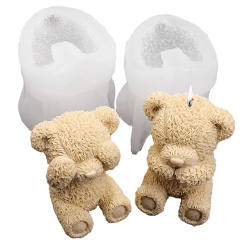 Bärensilikonform, Bärenform, 2pcs süße Teddy -Silikon, weiche Formen für Schokolade, Kerze, Pudding, Seife, Teddy Bärensilikonform, Bärenform, 2pcs süße Teddy -Silikon, weiche Formen für Schokolade, Kerze, Pudding, Seife, Teddy von Blogiiup