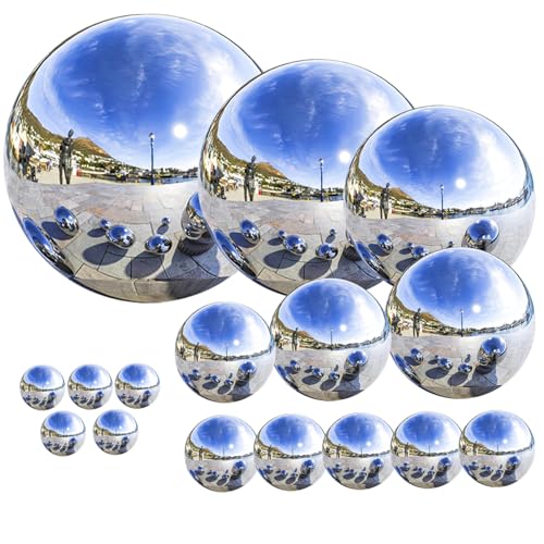 Blickkugel, Blickkugel 16 pcs unterschiedlicher Größe Spiegeloberfläche Edelstahlkugel Reflex Blickkugel, Blickkugel 16 pcs unterschiedlicher Größe Spiegeloberfläche Edelstahlkugel Reflex von Blogiiup