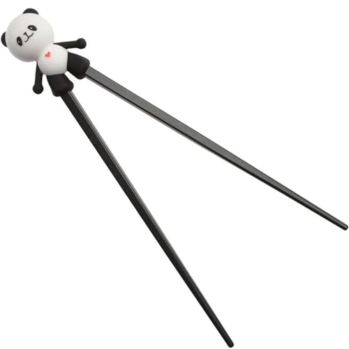 Blogiiup Chopstick -Helfer, Kinder Chadstäbchen Training Cartoon Panda Chopstick Helper mit Silicone Guide Training Connector Aids, Wiederverwendbare süße Essstäbchen für Kinder, Panda -Stäbchen von Blogiiup