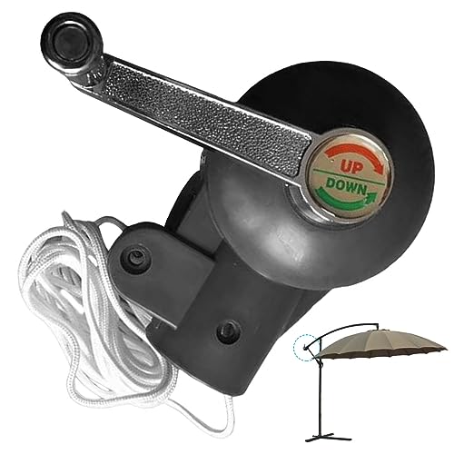 Blogiiup Dach -Ersatzteile, Terrassenschirme Kurbelgriff Dia..43 mm schwere Rust-Rust-Dreh- universelle abnehmbare Handles-Ersatzteil für Parasol im Freien von Blogiiup