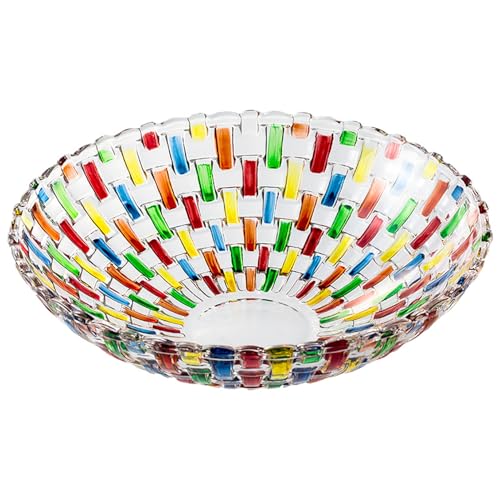 Blogiiup Dekorative Schüssel, Obstschale, handgemalte farbenfrohe Glas geflochten Blogiiup Dekorative Schüssel, Obstschale, handgemalte farbenfrohe Glas geflochten von Blogiiup