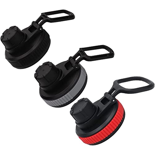 Blogiiup Ersatz für Flaskdeckel, 3pcs Leckdosenflaschendeckel, automatische Wasserflasche mit Breiten Mundflaschen mit Handring für 12/18/20/20/24/32/40/64 Unzen Wasserflasche von Blogiiup