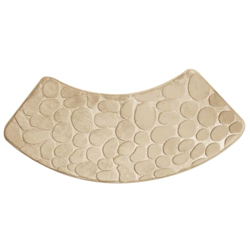 Blogiiup Gebogene Duschmatte Nicht-rutschfeste Quadrant Duschmatte Super absorbierende Eckmaschine Waschbares fächerförmig Blogiiup Gebogene Duschmatte Nicht-rutschfeste Quadrant Duschmatte Super absorbierende Eckmaschine Waschbares fächerförmig von Blogiiup