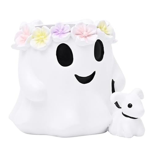 Blogiiup Ghost Vase, Ghost -Pflanzer, 6, 5 x 4, 3 Zoll Harz süßes wandelnd Blogiiup Ghost Vase, Ghost -Pflanzer, 6, 5 x 4, 3 Zoll Harz süßes wandelnd von Blogiiup