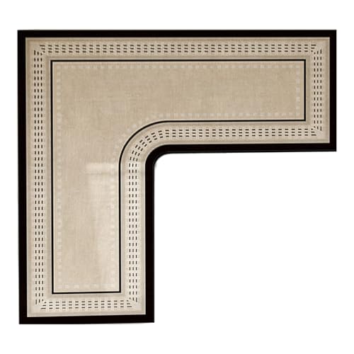 Blogiiup Küchenmatte, Küchenteppich, Nicht schlupfbares L-förmiger Eckteppich absorbierende Schnellrockie-Kieselholz-Schlammflurbadetürmatte für Badezimmer, Waschraum, Waschbecken, Style1, Teppich von Blogiiup