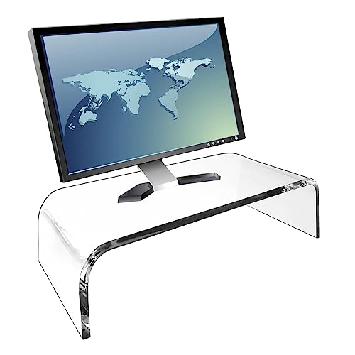 Blogiiup Laptop Riser, Acrylmonitor -Stand Clear Monitor Riser mit robustem 11.81x7.99x2.76inch für den Gebrauch von Heimbüro, PC -Schreibtischständer für Tastatur- und Mausspeicher, Acryl Blogiiup Laptop Riser, Acrylmonitor -Stand Clear Monitor Riser mit robustem 11.81x7.99x2.76inch für den Gebrauch von Heimbüro, PC -Schreibtischständer für Tastatur- und Mausspeicher, Acryl von Blogiiup