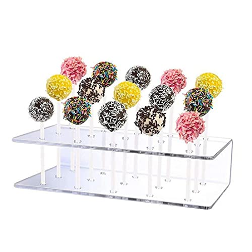 Blogiiup Lollipop Stand Display, 15 Löcher Acryllollipop -Halter, Lollipop -Displayhalter, transparenter Kuchen -Pophalter -Stand für Baby Geburtstagsfeier von Blogiiup