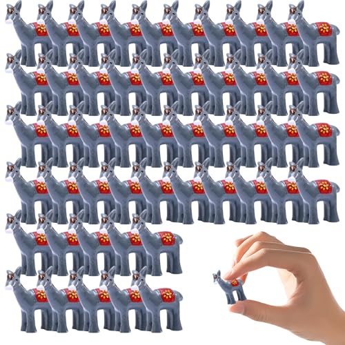 Blogiiup Mini Eskey, 50pcs Mini Esel -Figuren, kleine Harztiere Realistische Miniaturhandwerk winzig Blogiiup Mini Eskey, 50pcs Mini Esel -Figuren, kleine Harztiere Realistische Miniaturhandwerk winzig von Blogiiup
