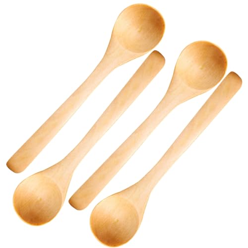 Blogiiup Mini -Holzlöffel, 4pcs handgefertigte kleine Holzlöffel, Multi -Nutzungs -Cartoon Honig Teelöffel zum Gewürzen von Kaffee Tee Zucker Salz Blogiiup Mini -Holzlöffel, 4pcs handgefertigte kleine Holzlöffel, Multi -Nutzungs -Cartoon Honig Teelöffel zum Gewürzen von Kaffee Tee Zucker Salz von Blogiiup