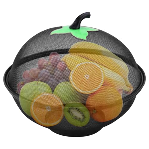 Blogiiup Obstkorb mit Deckel, Obstschüssel mit Deckel, 11 Zoll Metalldraht -Netzkorb mit erhöhtem Boden, stilvolles und funktionales Essen für Küche, Schwarz, Schüssel Blogiiup Obstkorb mit Deckel, Obstschüssel mit Deckel, 11 Zoll Metalldraht -Netzkorb mit erhöhtem Boden, stilvolles und funktionales Essen für Küche, Schwarz, Schüssel von Blogiiup