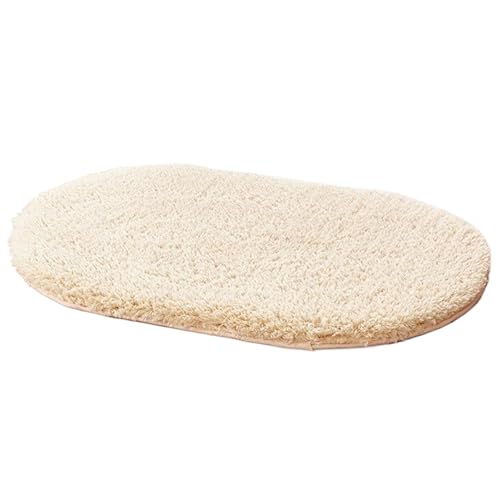 Blogiiup Ovale Badematte, Dicke Badematte 19.7x11.8 '' absorbierende Oval mit Rutsch-Rucks-Rücken leicht sauber und weiches Badezimmer für Badezimmer, Wohnzimmer und Schlafzimmer aufrechterhalten von Blogiiup