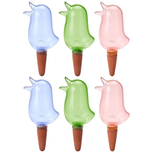 Blogiiup Plant Waterer, Automatic Plant Waterer 6PCS 3 Farbvogel-förmige transparent mit Keramikspitze 6, 5 x 2, 8 Zoll Selbstbewässerungspikes im Urlaub, Selbstbewässerungsplanter Einsatz Blogiiup Plant Waterer, Automatic Plant Waterer 6PCS 3 Farbvogel-förmige transparent mit Keramikspitze 6, 5 x 2, 8 Zoll Selbstbewässerungspikes im Urlaub, Selbstbewässerungsplanter Einsatz von Blogiiup