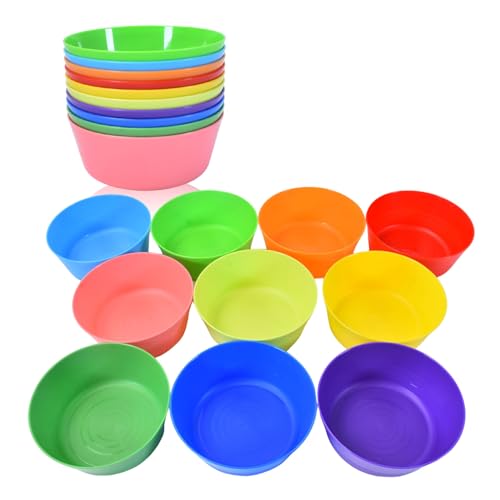 Blogiiup Reisschalen, 20 Prozent unzerbrechliche Müslischalen 4.65x1.79 Plastik wiederverwendbares leichter Mehrzweck für Küchenzubehör, Suppe von Blogiiup
