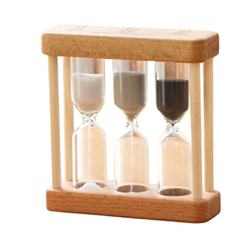 Blogiiup Sanduhruhr, Holzsandtimer 3 in 1 Sanduhr -Timer Mini -Sandglas -Uhr für Zahnbürsten Kochstil2, Kinder Sandtimer Set Set Blogiiup Sanduhruhr, Holzsandtimer 3 in 1 Sanduhr -Timer Mini -Sandglas -Uhr für Zahnbürsten Kochstil2, Kinder Sandtimer Set Set von Blogiiup
