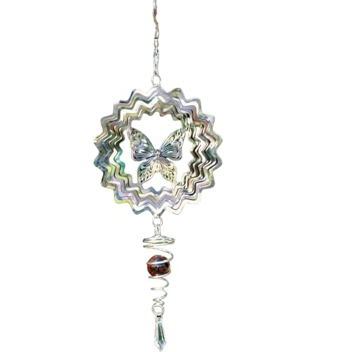 Blogiiup Schmetterling Wind Glockenspiele, Schmetterling Windspinner 6 Zoll Edelstahl 3D -Glockenspiele für Außenterrasse Gartenkunst Ornament, Gartenspinner Blogiiup Schmetterling Wind Glockenspiele, Schmetterling Windspinner 6 Zoll Edelstahl 3D -Glockenspiele für Außenterrasse Gartenkunst Ornament, Gartenspinner von Blogiiup