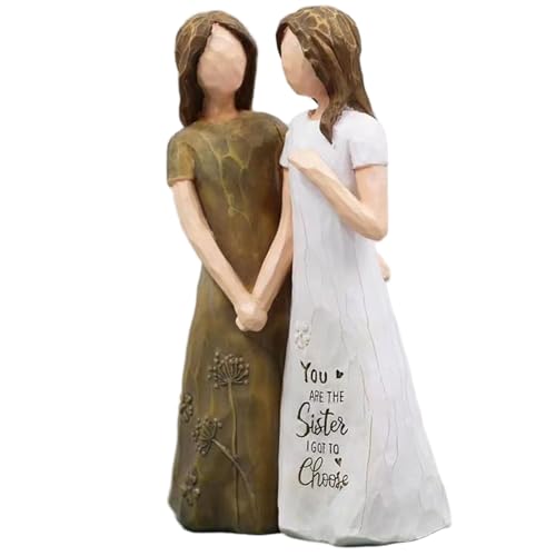 Blogiiup Schwester Figuren, 6x3 Zoll Harz hält Hände Schwestergeschenke, Freundschaftsgeschenke für Frauen, Mädchen, Geburtstag, Gelb Blogiiup Schwester Figuren, 6x3 Zoll Harz hält Hände Schwestergeschenke, Freundschaftsgeschenke für Frauen, Mädchen, Geburtstag, Gelb von Blogiiup