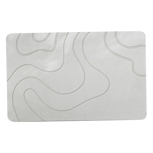 Blogiiup Steinbadematte, Diatomitstein-Badematte, absorbierende, schnell trocknende Dusche Nicht-Schlupf-Badezimmerteppich für Küchendusche, 19.7x31.5in von Blogiiup