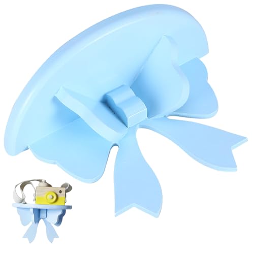 Blogiiup Wandregale für Schlafzimmer, Wandregale, 8x5in süße Bogen kleines schwimmendes Regal, platzsparende und leichte Dekor für Badezimmer Wohnzimmer Schlafzimmer, kleines schwimmendes Regal, blau Blogiiup Wandregale für Schlafzimmer, Wandregale, 8x5in süße Bogen kleines schwimmendes Regal, platzsparende und leichte Dekor für Badezimmer Wohnzimmer Schlafzimmer, kleines schwimmendes Regal, blau von Blogiiup