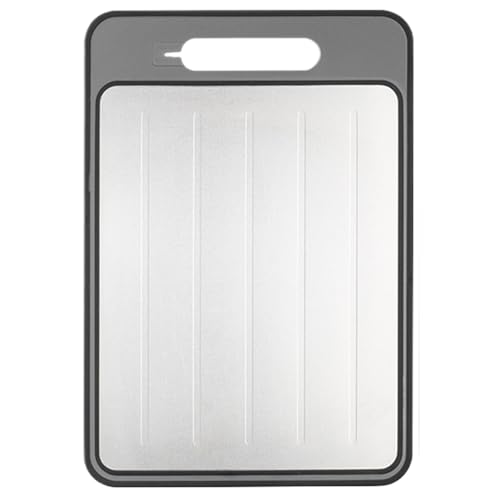 Hackingplatine, 4 in 1 Abtrustungsbrett, 8, 3x12, 2 '' Abtrustungsschale mit Reifen, Spitzer, doppelseitiges Hacken mit Rillendesign für schnelles Auftauungsfleisch, Schneiden, Grau S Hackingplatine, 4 in 1 Abtrustungsbrett, 8, 3x12, 2 '' Abtrustungsschale mit Reifen, Spitzer, doppelseitiges Hacken mit Rillendesign für schnelles Auftauungsfleisch, Schneiden, Grau S von Blogiiup