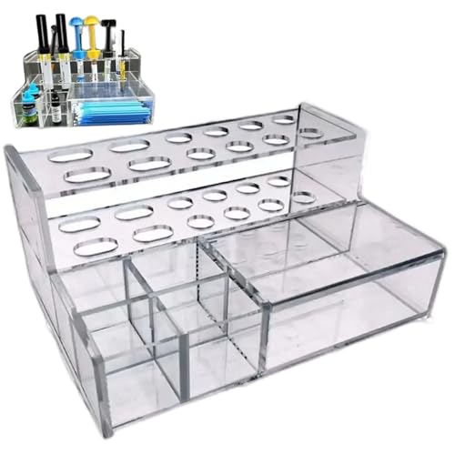 MICRO Applicator Dispenser Holder, Composite Organizer, Harzspritzer Zubehörhalter, Clear Applicator Dispenser Organizer für Verbundspritzen Zubehör von Blogiiup