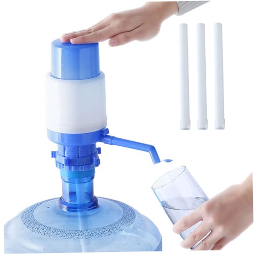 Manuelle Wasserpumpe, tragbare Wasserspenderpumpe mit Wasserstoppventil, Handpressung Wasser-Krug-Spender Flaschenpumpe für die meisten 2-6 Gallonen Wasser von Blogiiup