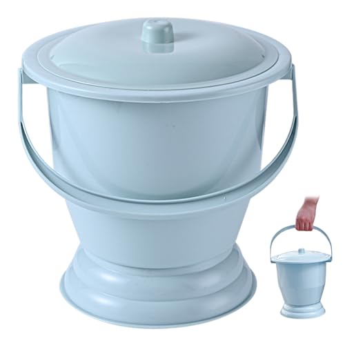 Nachtuninal, Kammer -Topf, tragbares Nachthaupt Urinal mit Deckel und Griff, Starke Lagerkapazität Commode Eimer, Plastik -Pee -Eimer für Frauen Schwangere ältere Kinder, Commode Nachtuninal, Kammer -Topf, tragbares Nachthaupt Urinal mit Deckel und Griff, Starke Lagerkapazität Commode Eimer, Plastik -Pee -Eimer für Frauen Schwangere ältere Kinder, Commode von Blogiiup