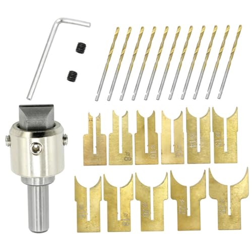 Perlenhersteller, Perlenbohrer-Set Holzhersteller 6-25-mm-Bohrer-Set, Carbide Holzkugel Klinge Mahlen Cutter Cutter von Blogiiup