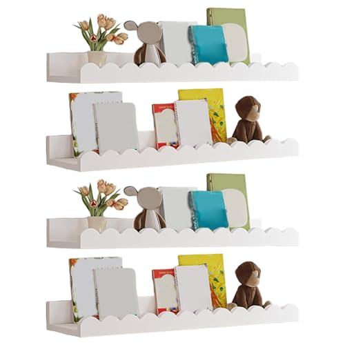 Schwimmende Regale, 4pcs/Set überbackene Wandregal 16.54x3.35x1.97 Naturholz/Bambus Dekorative schwimmende Regale Kindergarten für Bücher, Pflanzen, Spielzeug, Fotorahmen, Kinderzimmer, Kindergarten Schwimmende Regale, 4pcs/Set überbackene Wandregal 16.54x3.35x1.97 Naturholz/Bambus Dekorative schwimmende Regale Kindergarten für Bücher, Pflanzen, Spielzeug, Fotorahmen, Kinderzimmer, Kindergarten von Blogiiup