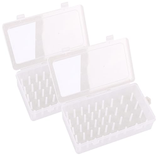 Spulenhalter, Nähgewindespeicher hält 42 Spulen 2 -PCS -Gewindehalter leer sichtbare Baumwollrollenlagerung Kunststoff Lecksicheres Nähkasten für Stickspulen, transparent Spulenhalter, Nähgewindespeicher hält 42 Spulen 2 -PCS -Gewindehalter leer sichtbare Baumwollrollenlagerung Kunststoff Lecksicheres Nähkasten für Stickspulen, transparent von Blogiiup