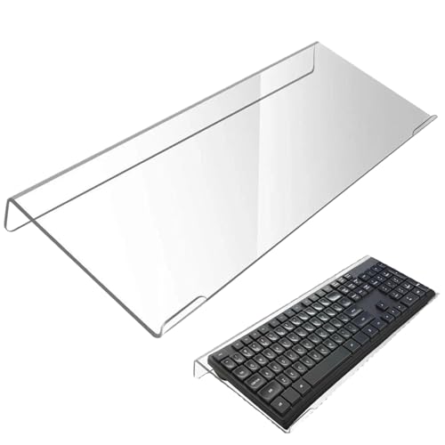 Tastaturgelisten Ruhe, Tastaturständer für desktop ergonomisch geneigte Acrylcomputerständer 16.9x5.7x1.2 '' stabile Computergelenkruhe für die Spannungseliminierung, Pad, Pad von Blogiiup
