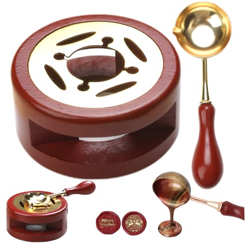 Wachssiegelwärmung, 2pcs/Set Wachs Seal Kit mit Ofen- und Löffel -Versiegelungs -Kit Lustiger DIYwärmer leicht zu reinigen Dichtung für Perlenstempelumhüllungen, Schmelzlöffel Wachssiegelwärmung, 2pcs/Set Wachs Seal Kit mit Ofen- und Löffel -Versiegelungs -Kit Lustiger DIYwärmer leicht zu reinigen Dichtung für Perlenstempelumhüllungen, Schmelzlöffel von Blogiiup