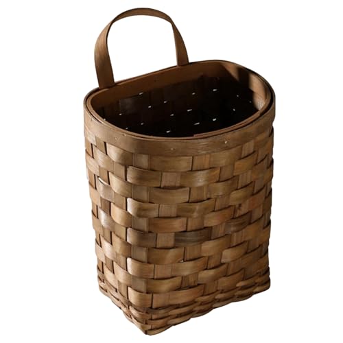 Wicker-Speicherkörbe, hängender gewebter Korb mit verdickter unten 5.5x4.3x6.9 '' Wicker Storage Körbe mit einfacher Entwässerungswandmontierwandkorb für die Organisation Wicker-Speicherkörbe, hängender gewebter Korb mit verdickter unten 5.5x4.3x6.9 '' Wicker Storage Körbe mit einfacher Entwässerungswandmontierwandkorb für die Organisation von Blogiiup