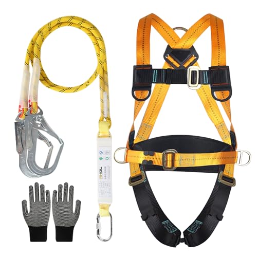 Absturzsicherung Fallschutz Set, Adjustable Waist, Tragkraft 150 kg, 2 Meter Seil von Blomise