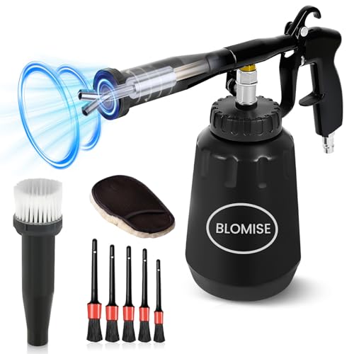 Druckluft-Reinigungspistole mit 360° Metallrohr & 1L Behälter, 6-9 bar, Wirbelwind-Effekt, Auto-Innenraumreinigungsset mit abnehmbarer Metall-Düse, Bürstenkopf, Pinsel & Waschhandschuh Druckluft-Reinigungspistole mit 360° Metallrohr & 1L Behälter, 6-9 bar, Wirbelwind-Effekt, Auto-Innenraumreinigungsset mit abnehmbarer Metall-Düse, Bürstenkopf, Pinsel & Waschhandschuh von Blomise