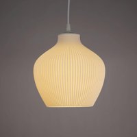 Deckenlampe Dimma - Lampenschirm Weiß Inkl. Fassung, Elegante Hängeleuchte Im Scandi Design Für Zuhause Und Büro, Modernes & Stil Deckenlampe Dimma - Lampenschirm Weiß Inkl. Fassung, Elegante Hängeleuchte Im Scandi Design Für Zuhause Und Büro, Modernes & Stil von Blomskol